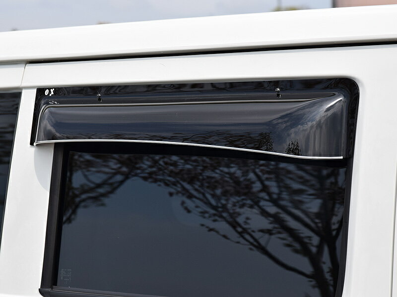 オックスバイザー（OXバイザー） サイドバイザー （ドアバイザー） ブラッキーテン タウンエース/ライトエース/ボンゴ/グランマックス リア用 BLR-128 【受注生産品約2週間】