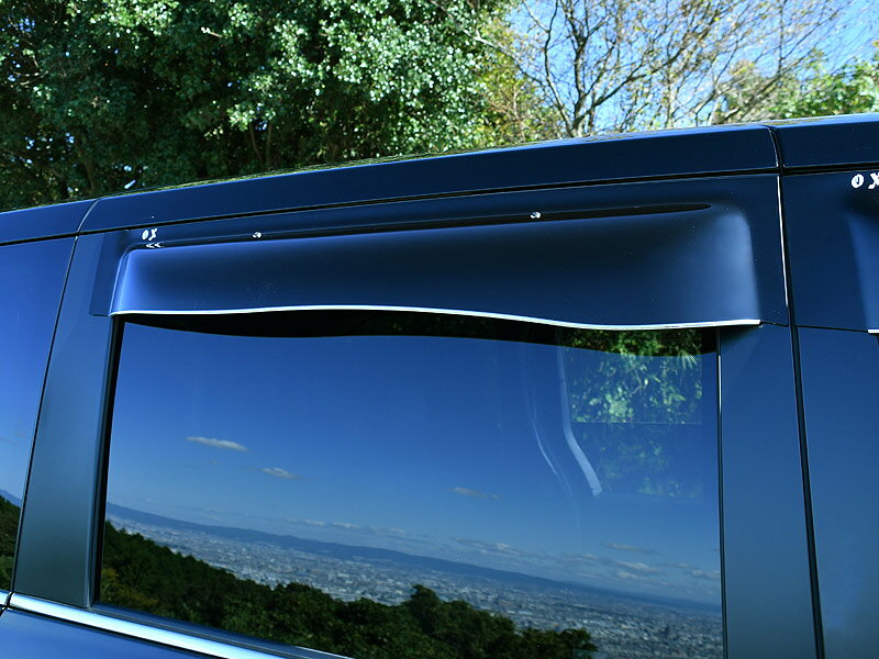 オックスバイザー（OXバイザー） サイドバイザー （ドアバイザー）ブラッキーテン ノア/ヴォクシー/MZRA90W/MZRA95W/ZWR90W/ZWR95W/ランディ/MZRA90C/MZRA95C/ZWR90C/ZWR95C リア用 BLR-131【受注生産品約2週間】