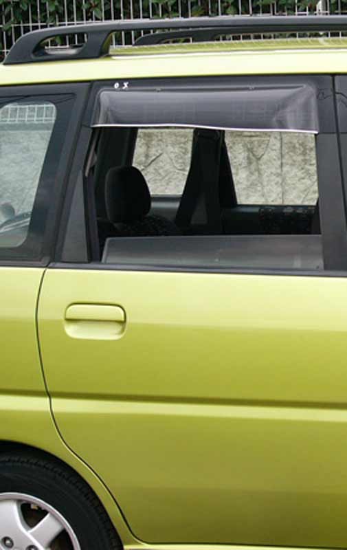 オックスバイザー（OXバイザー） サイドバイザー （ドアバイザー） ブラッキーテン プレオ RA1・RA2・RV1・RV2 リア用 BLR-81【受注生産品約2週間】