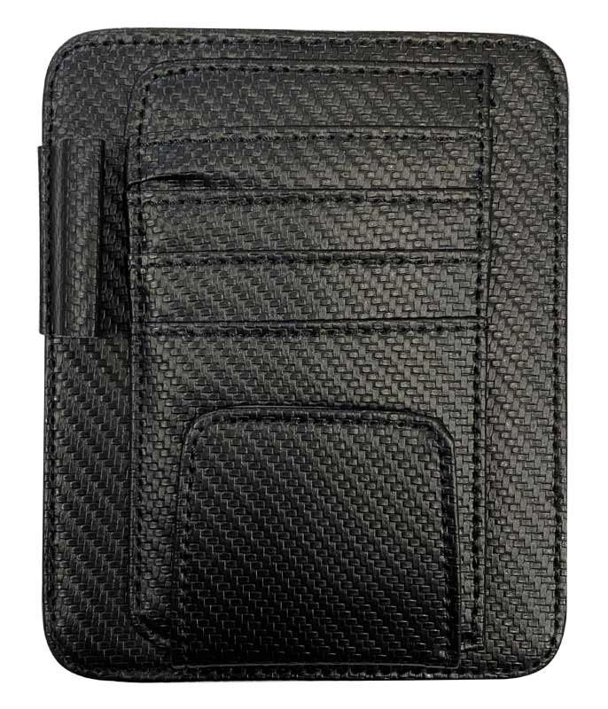 サンバイザーオーガナイザー カードケース メガネクリップ ブラック