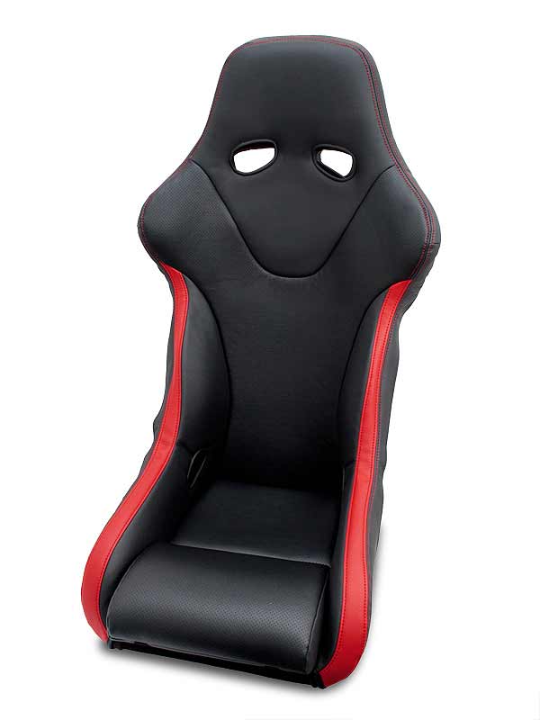 Rakuten - JADE レカロシート専用 スタイリッシュシートカバー RECAROシート RECARO RS-GE ブラック×レッドステッチ×レッドライン