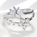 ファッション・ジュエリー・アクセサリー・レディース・指輪・リング・プラチナ・ダイヤモンド・0.75ct・0.7ct・花・蝶・バタフライ・フラワー・大粒・送料無料・結婚・品質保証書・pt900・ギフト・ダイア・プレゼント・4月誕生石・テンダイヤ(4)