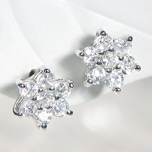 K18YG/PG/Pt900 ダイヤモンド フラワー ピアス18金 ダイヤピアス ダイヤモンドピアス18k プラチナピアス ゴールドピアス ピアス 人気 花 フラワー かわいいピアス 送料無料 品質保証書 代引手数料無料