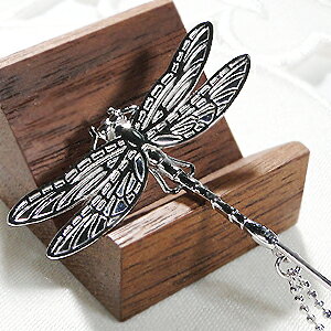 SV925 シルバー ラペルピンシルバー925 メンズ メンズアクセサリー シルバーアクセサリー トンボ 虫 蜻蛉 ブローチ メンズブローチ 結婚式 お祝い 入学式 卒業式 成人式 父の日 送料無料 品質保証書 代引手数料無料の商品画像 2