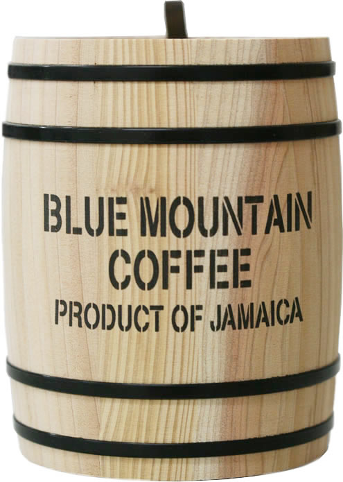 コーヒーバレル コーヒー 樽 木樽 ブルマン ブルーマウンテン柄のミニチュア木樽(樽のみ中身無し)