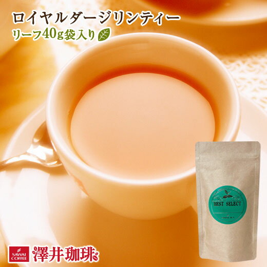 ロイヤルダージリンティー　Royal Darjeeling Tea リーフティー40g 紅茶［詰め替え用アルミ袋入］