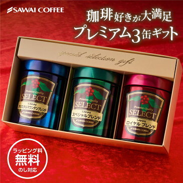 ギフト コーヒー コーヒー豆 ギフト コーヒーギフト セット コーヒーギフト 詰め合わせ セット コーヒー プレゼント 贈り物 珈琲ギフト レギュラーコーヒー 粉 豆 専門店のプレミアム100g3缶ギフトセット お供え 残暑見舞い 敬老の日