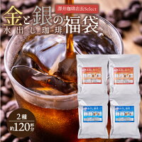 水出しコーヒー アイスコーヒー パック アイスコーヒー豆 コーヒー 福袋 コールドブリュー コーヒーパック 金と銀の水出し珈琲パック福袋 10パック入り×4袋 福袋 2種 ソルブレンド ルナブレンド ソルルナ