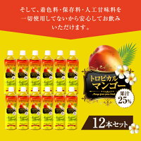 【澤井珈琲】送料無料 南国の味わい トロピカルマンゴー 900ml×12本(ドリンク/ペットボトル)※冷凍便同梱不可