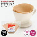11日1:59迄クーポン&ポイントUP! 【澤井珈琲】 コーヒーフィルター(2~4杯用)みさらしタイプ100枚入り 【RDT】 【TSDT】