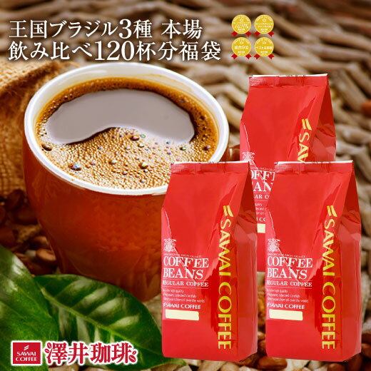 焙煎したて コーヒー豆 1.2kg 珈琲豆 送料無料 コーヒー 福袋 大容量 400gx3袋 中挽き/豆のまま コーヒー専門店 120…