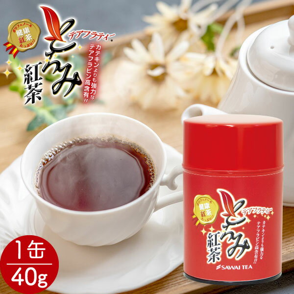 紅茶 パウダー 健康食品 お試し とろみ紅茶 40g 缶 パウダータイプ ダイエット 澤井珈琲 健康 粉末 インスタント 簡…