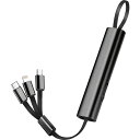 3IN1マルチケーブル ブラック SW-165BK 【_