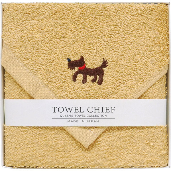 アニマルズかわいい国産大判タオルハンカチ コーヒーブラウン TQS0502401 【_