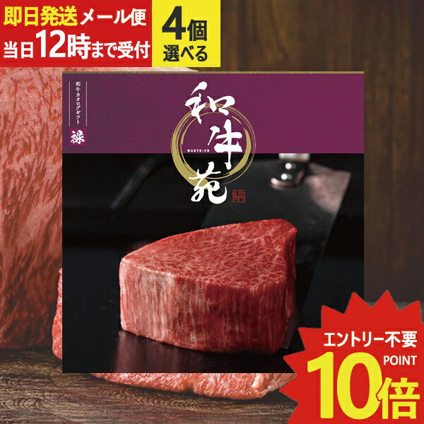 即日発送 メール便利用可能 カタログギフト 和牛苑 禄 (ろく) 4品選べる COO-B 牛肉 肉 高級 和牛 (あす楽) 送料無料(北海道・沖縄を除く)【のし包装可】_