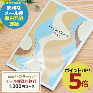 カタログギフト シンプルチョイス G-AO アラン 1000円コース (あす楽) 送料無料(北海道・沖縄を除く)【メール便専用商品・同梱不可】【のし包装可】_