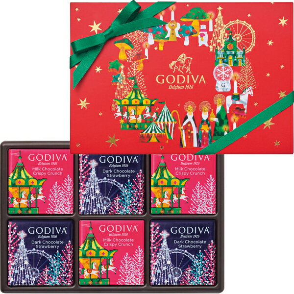 ゴディバ ウィンターワンダーズ カレアソートメント 6枚 208129 送料無料(北海道・沖縄を除く)【_ s24xg _のサムネイル