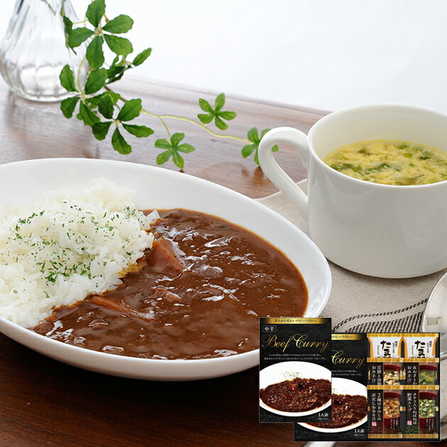 ビーフカレー&フリーズドライスープ詰合せ RW20 RW-20 送料無料(北海道・沖縄を除く)【_