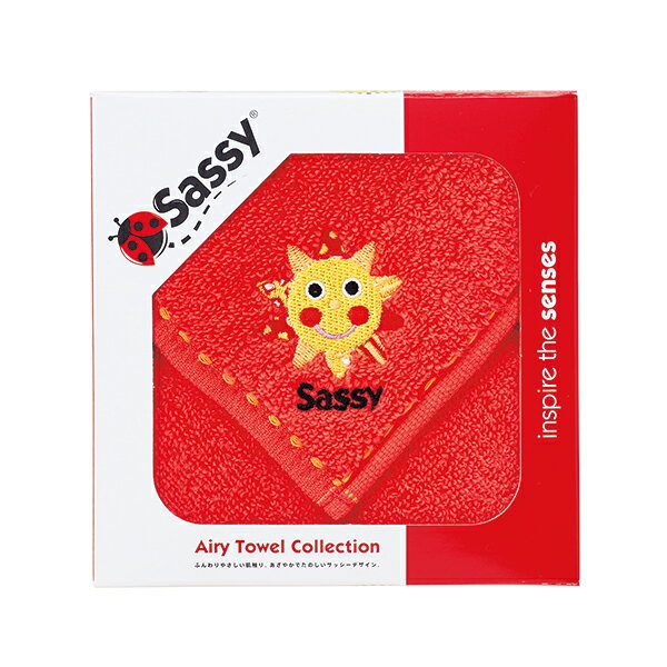 Sassy ミニタオル1P A レッド 7458 【のし包装可】_
