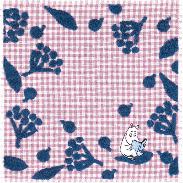 ムーミン ちょっと一息 タオルハンカチ ブルー ムーミン 47-0310090B 【_