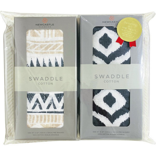 ニューキャッスルクラシックス スワドルコットン2枚セット ピラミッド モロッカンブルー NC-SC2FZ3 【_