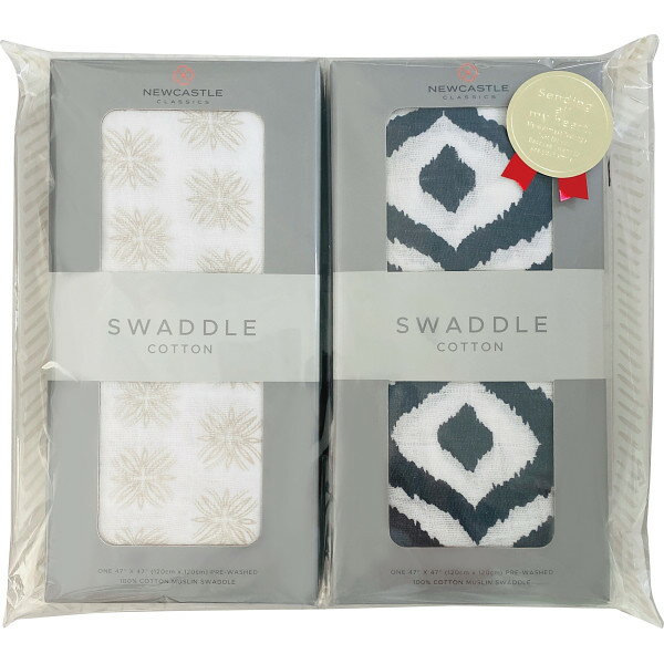 ニューキャッスルクラシックス スワドルコットン2枚セット トラベラードット モロッカンブルー NC-SC2FZ4 【_