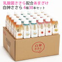 乳酸菌 甘酒 米麹 無添加 白神ささら150g 4種 30本セット(プレーン×9、秋田県産りんご味×7、大分県産ゆず味×7、愛媛県産みかん味×7) 白神手作り工...