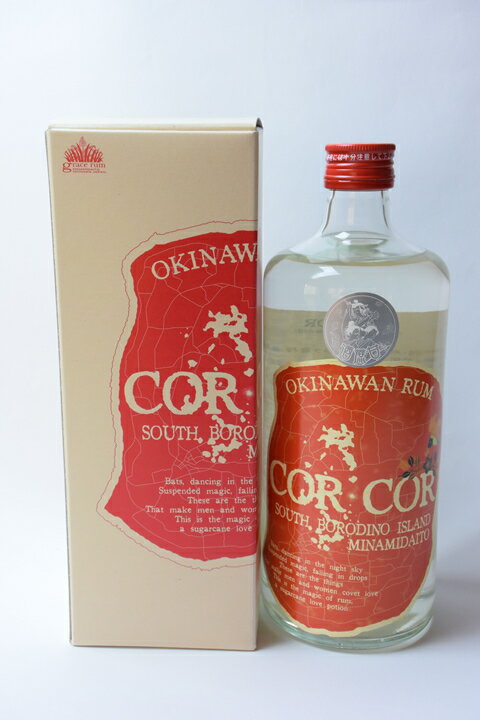 国産ラム酒グレイスラム　コルコル（赤ラベル）40度 720ml CORCOR アンデュストリエル【倉庫B】