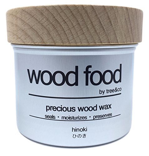 Wood Food 天然艶出し蜜蝋ワックス ひのき 200mL　送料無料　あす楽