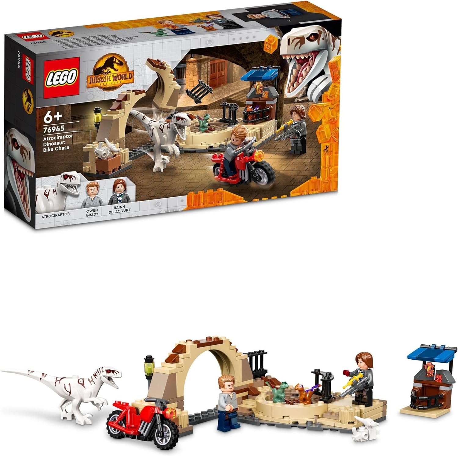 レゴ ジュラシック・ワールド（売れ筋ランキング） レゴ(LEGO) ジュラシック・ワールド アトロキラプトルのバイクチェイス 76945