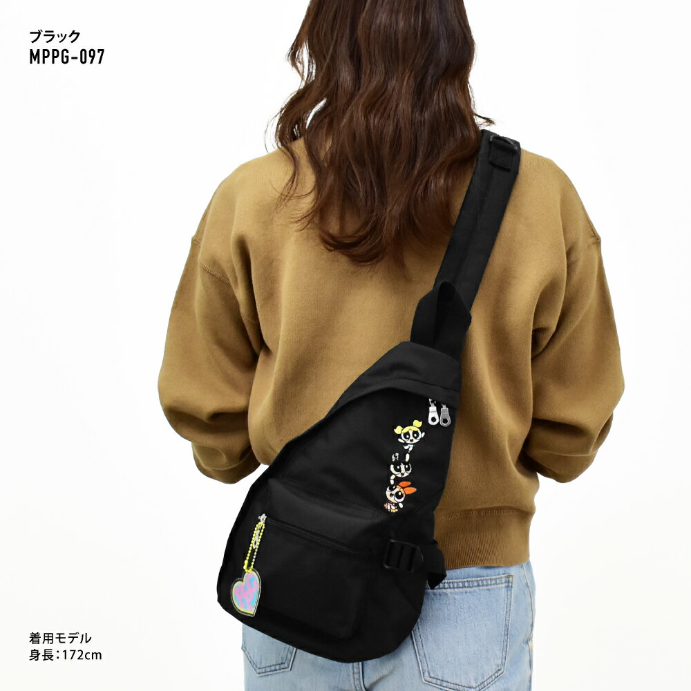 パワーパフガールズ ボディバッグ ショルダーバッグ 軽量 撥水 ワンショルダー 斜...