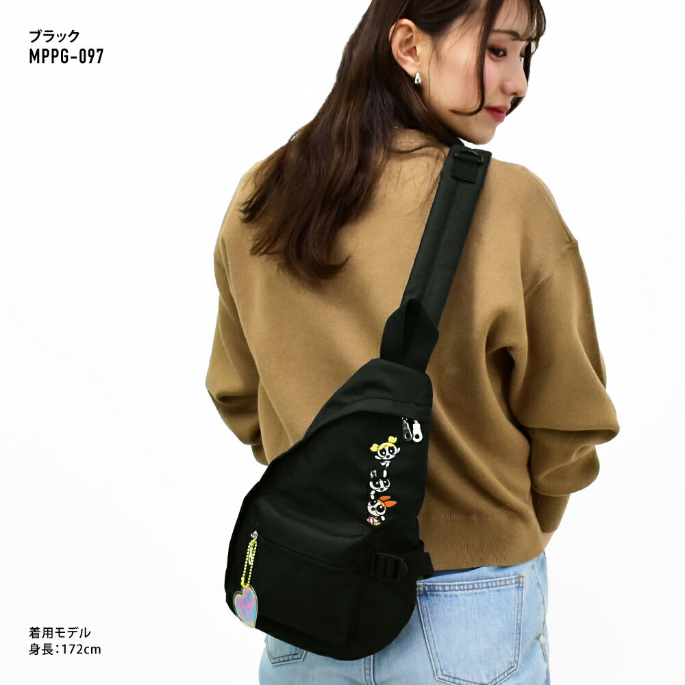 パワーパフガールズ ボディバッグ ショルダーバッグ 軽量 撥水 ワンショルダー 斜...