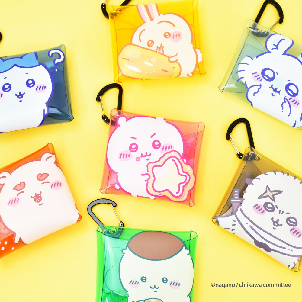 ちいかわ クリアポーチ 小物入れ カラビナ付き...の紹介画像2