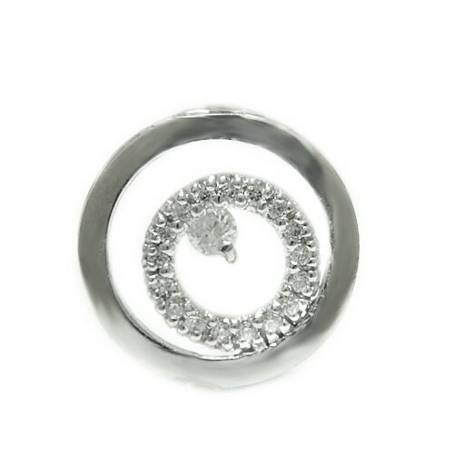 SV950シルバー ラペルピン ブローチ キュービック ジルコニア 一粒石 ラウンド 丸 サークル 円形 2輪 シルバーラペルピン ピンバッジ ピンブローチ タ...