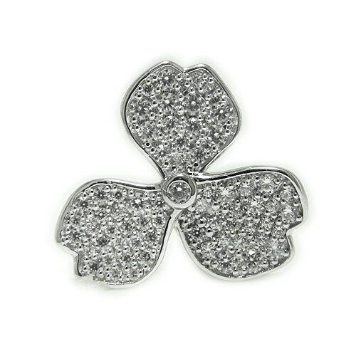 PT900プラチナ ラペルピン ブローチ プラチナラペルピン ダイヤ ダイヤラペルピン 三つ葉 クローバー ピンバッジ ピンブローチ タックピン タイピン タイ...