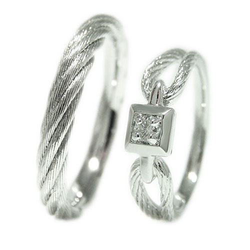 リング ペアリング K18ホワイトゴールド イエローゴールド ピンクゴールド ペア 指輪 ダイヤリング 地金リング ペアジュエリー 2本セット 裏抜きなし 無垢...