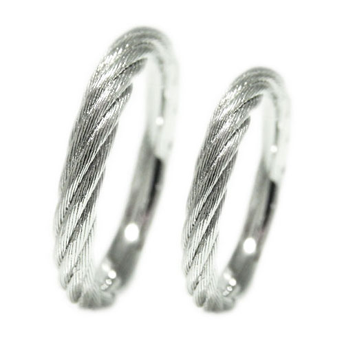 リング ペアリング K18ホワイトゴールド イエローゴールド ピンクゴールド 指輪 地金 地金リング ペア ペアジュエリー 2本セット 裏抜きなし 無垢 チェー...