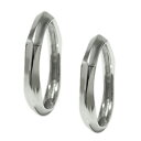 リング ペアリング K10ホワイトゴールド イエローゴールド ピンクゴールド 指輪 地金 地金リング 人差し指 中指 細め シンプル 変形 六角形 ヘキサゴン ...