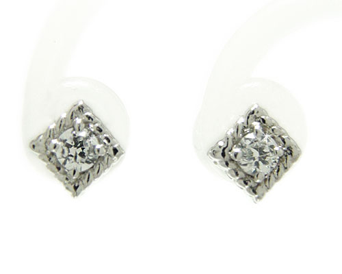 ピアス プラチナ プラチナピアス スタッド スタッドピアス ダイヤ ダイヤピアス 一粒石 一粒石ピアス 四角形 スクエア アンティーク ミル打ち キャッチ シリ...