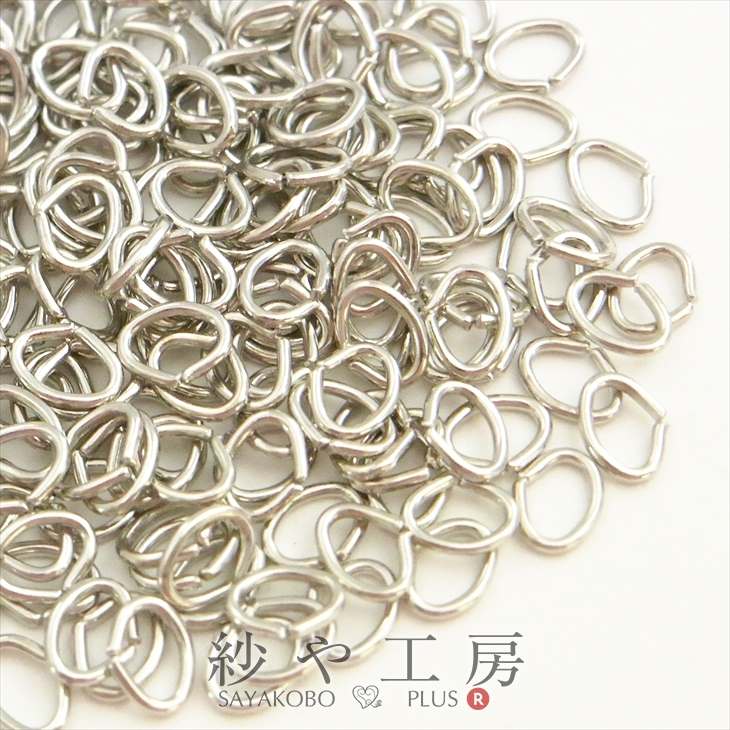 【店内最大P20倍】Cカン 4mm×6mm 線径0.8mm 約200個 200ヶ シルバー ニッケルフリー アレルギー対応 副資材 アクセサリーパーツ アクセサリー パーツ ハンドメイドパーツ おすすめ パーツ 基礎金具 カン類 材料 問屋 卸 ハンドメイド さや工房