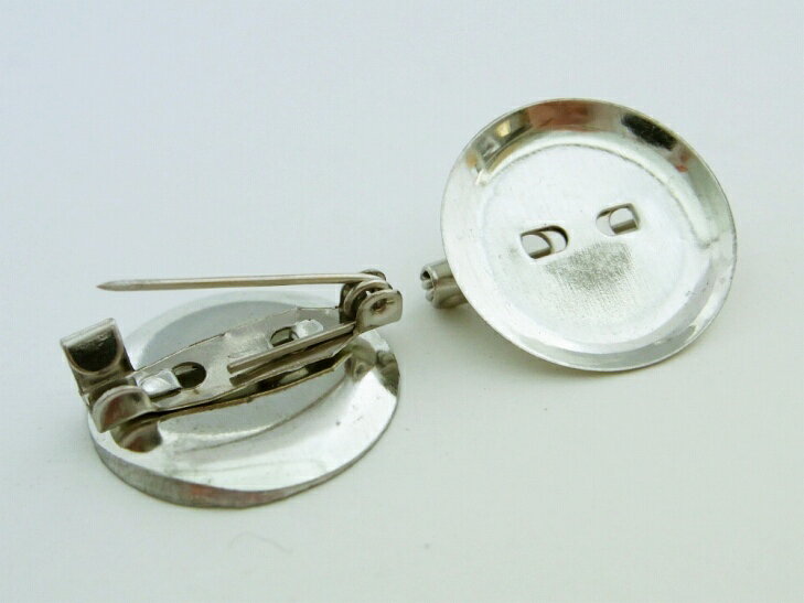 ブローチピン(バッジピン)【20mm約20個セット】らくらく装着のZピンタイプ☆使い方...