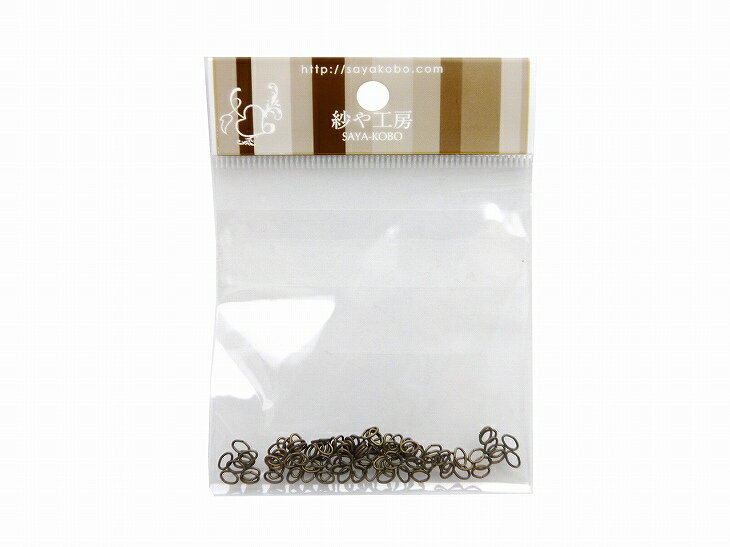 【店内最大P20倍】Cカン 3mm×4mm 線径0.5mm 約100個 100ヶ アンティークゴールド 連結金具 接続金具 副資材 基本パーツ アクセサリー パーツ おすすめ 基礎金具 カン類 ネックレス 材料 問屋 ハンドメイド さや工房 手作り