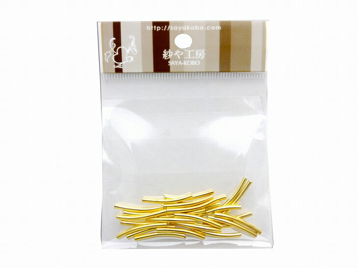 【曲パイプ(約20mm・径約2mm)約25個セット】ゴールド チューブ メタルパイプパーツ ビーズアクセサリー レザークラフト 副資材 素材 材料 アクセサリー パーツ ハンドメイド ハンドメイドパーツ 材料 アクセサリーパーツ 問屋 卸 おすすめ