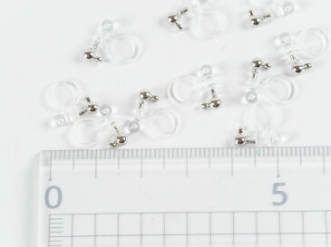 イヤリング パーツ 10個 5ペア 樹脂ノンホールピアス 3mm ノンホールピアス カン付 アレルギー対応 痛くない 約0.3mm ノンホールピアス ハンドメイド 金具 イヤリングパーツ イヤリング金具 さや工房 沙や工房