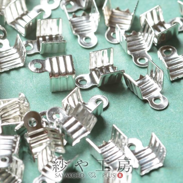 【店内最大P20倍】エンドパーツ【デザインカシメ(約5mm)約100個 シルバー】カツラ ヒモ留め金具 エンド金具 副資材 手作り雑貨 素材 部品 小物 アクセサリー パーツ ハンドメイド ハンドメイドパーツ 材料 アクセサリーパーツ 問屋 卸 おすすめ
