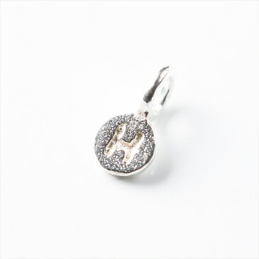 【店内最大50%OFF】チャーム アルファベットチャーム H 6.7mm シルバー 1個 0.6cm イニシャル SILVER925 カン付き プレートチャーム シルバー925 アクセサリーパーツ パーツ SV925 ハンドメイド パーツ さや工房 手作り