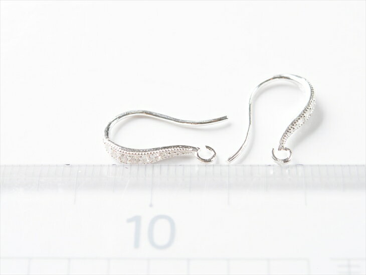 ピアスパーツ 2個 1ペア アレルギー対応 金属アレルギー対応 フックピアス 17.8mm シルバー 1.2cm ピアス シンプルフック SILVER925 フック式 シルバー925 さや工房 手作り アクセサリー パーツ ハンドメイド ハンドメイドパーツ 材料 アクセサリーパーツ 問屋 卸 おすすめ 3