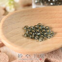 【店内最大P20倍】ビーズ 丸小ビーズ col.56 メタリックブラック 2mm ブラック 10g 約0.2cm 丸ビーズ 銀引き 11/0 RR ガラス 透明...