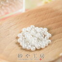 ビーズ 丸小ビーズ col.121 パールホワイト 2mm ホワイト 10g 約0.2cm 丸ビーズ メタリック 11/0 RR ガラス 透明プラケース入 ビー...