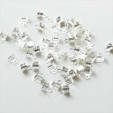 エンドパーツ【デザインカシメ(約5mm)約100個 白銀】カツラ ヒモ留め金具 エンド金具 副資材 手作り雑貨 素材 部品 小物 アクセサリー パーツ ハンドメイド ハンドメイドパーツ 材料 アクセサリーパーツ 問屋 卸 おすすめ